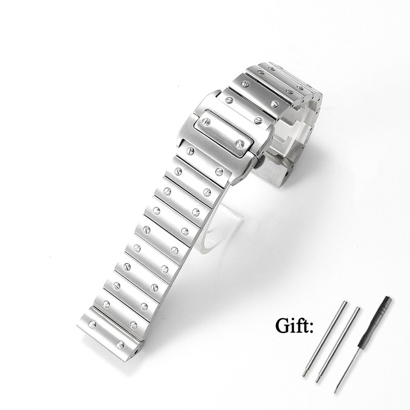 Cartier Watch Santos - Tali Jam Tangan Stainless Steel Berkualitas