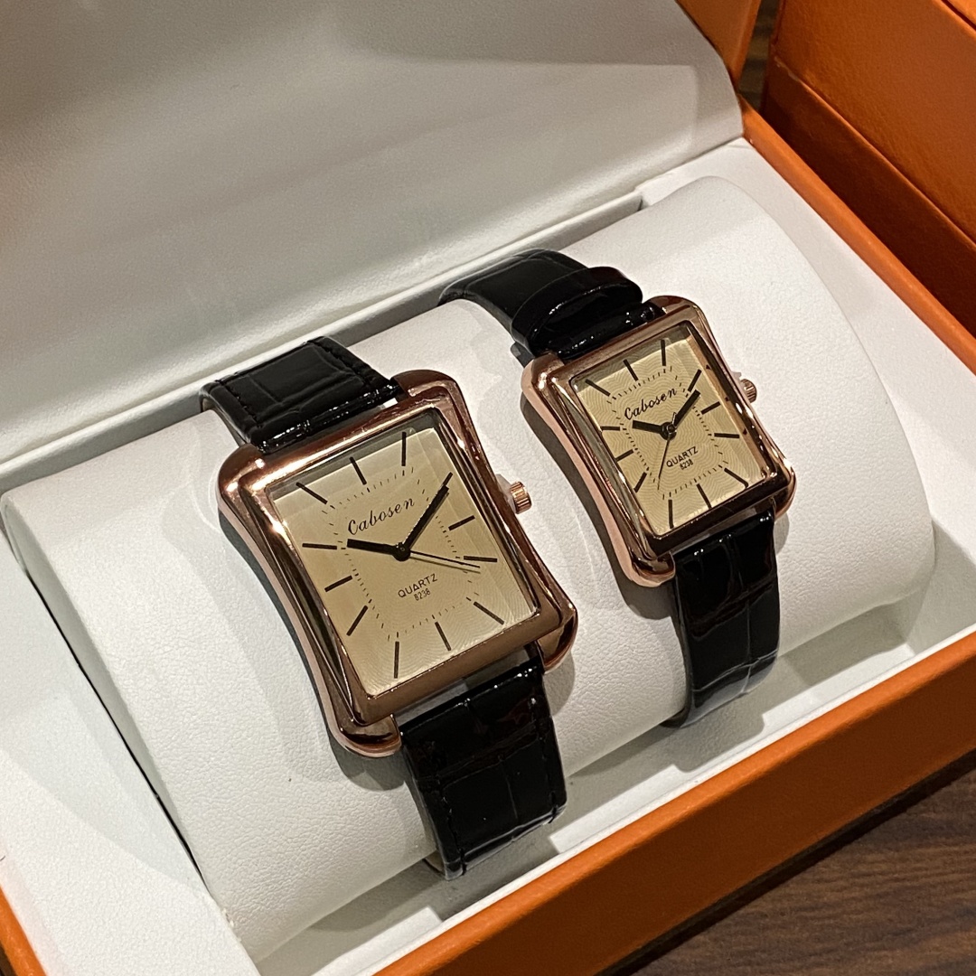 Leather Watch Band Men - Jam Tangan Pasangan Jam Tangan Analog