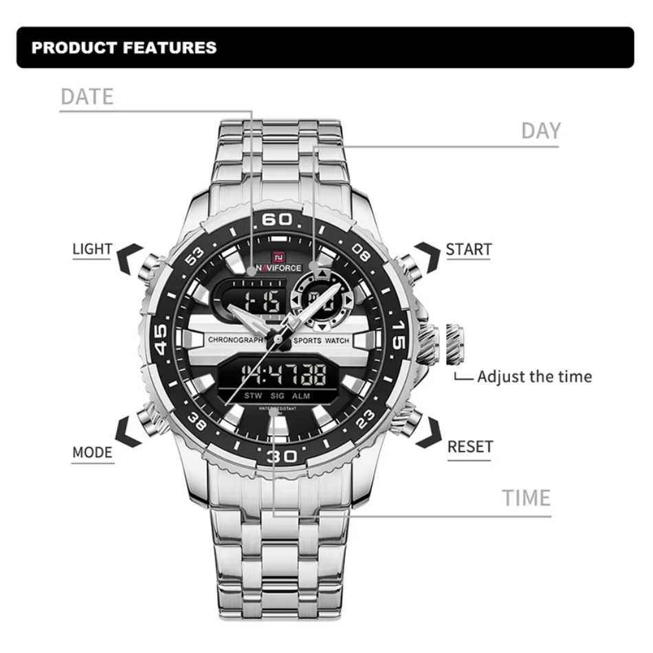 NAVIFORCE jam tangan kuarsa Di - Citizen Watch Tsuyosa ulasan dan harga