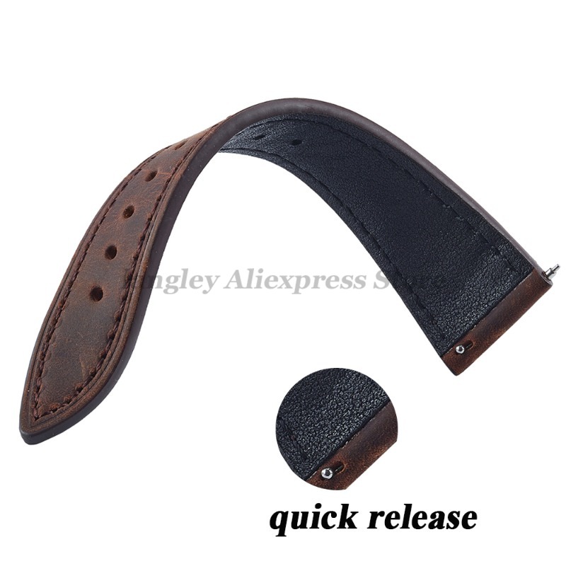 Tali Jam Tangan Kulit Asli Ret - Leather Strap Quick Release ulasan dan harga