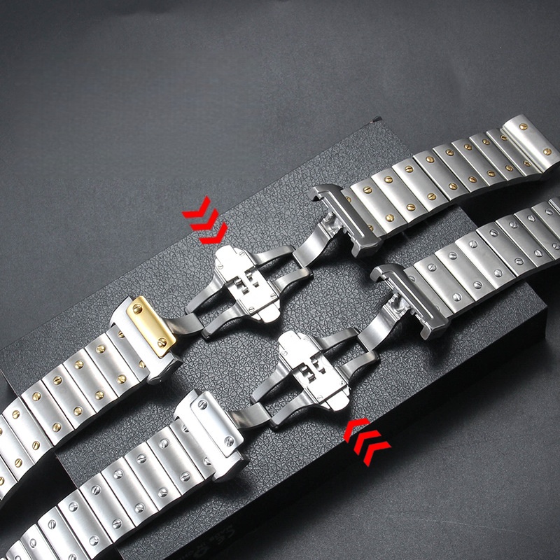 Tali Jam Tangan Stainless Stee - Cartier Watch Santos ulasan dan harga