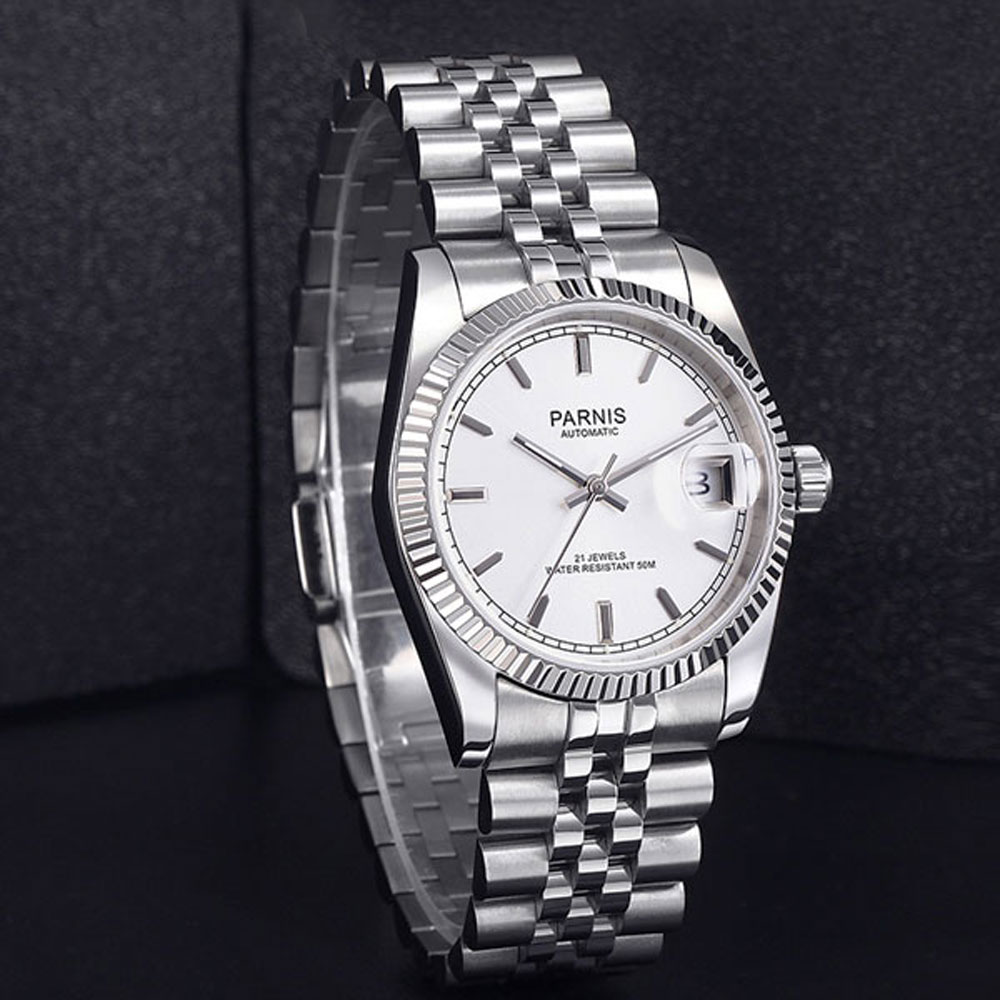 Parnis 36mm Jam Tangan Otomati - Rolex Watch Datejust ulasan dan harga