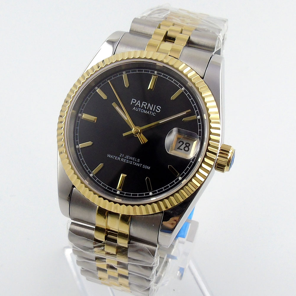 Parnis 36mm Jam Tangan Otomati - Rolex Watch Datejust ulasan dan harga