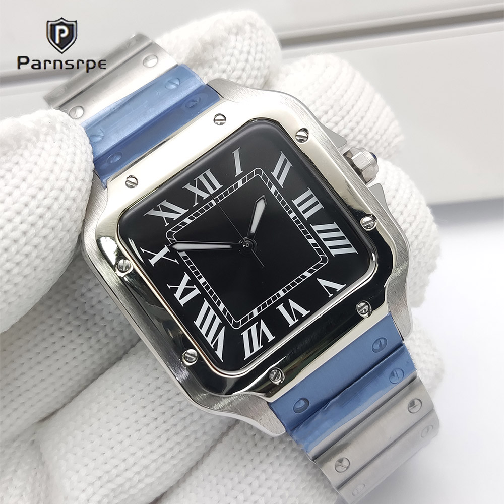 Jam Tangan Pria Casing Persegi - Cartier Watch Santos ulasan dan harga
