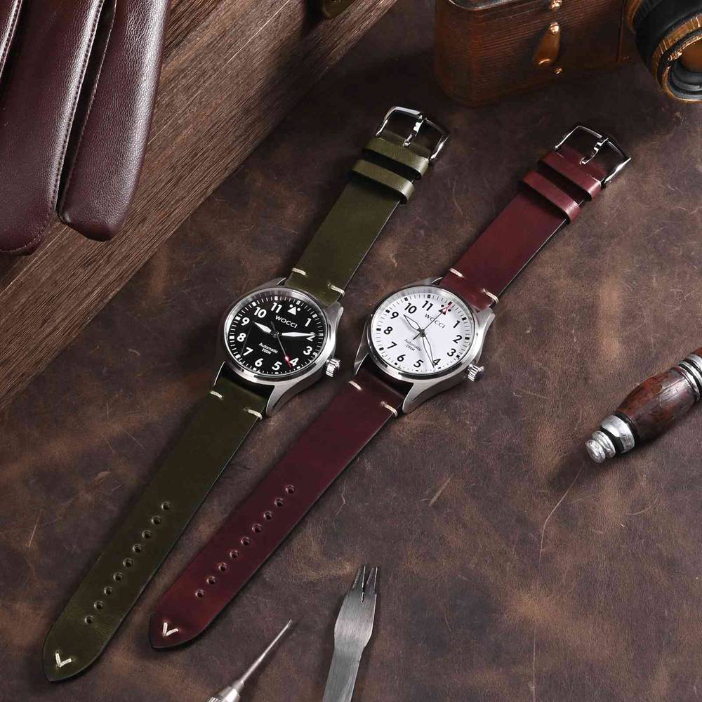 WOCCI tali jam kulit lilin min - Leather Strap Quick Release ulasan dan harga